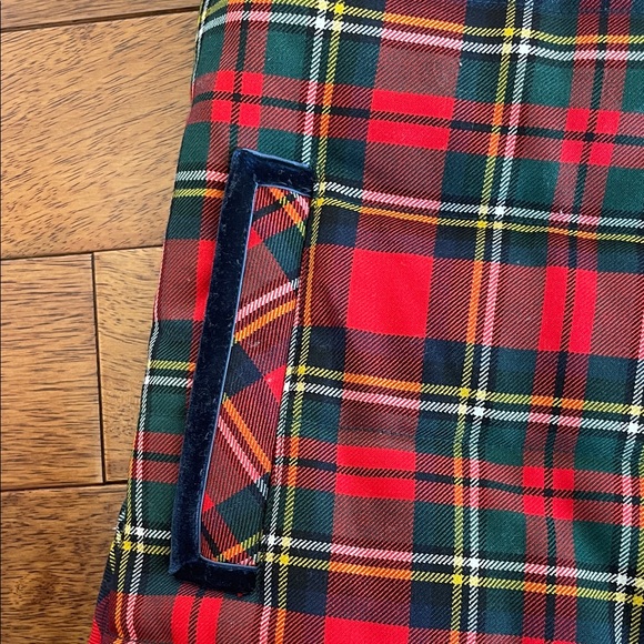 J. Crew Red and Navy Plaid Quilted Vest - Picture 3 of 5